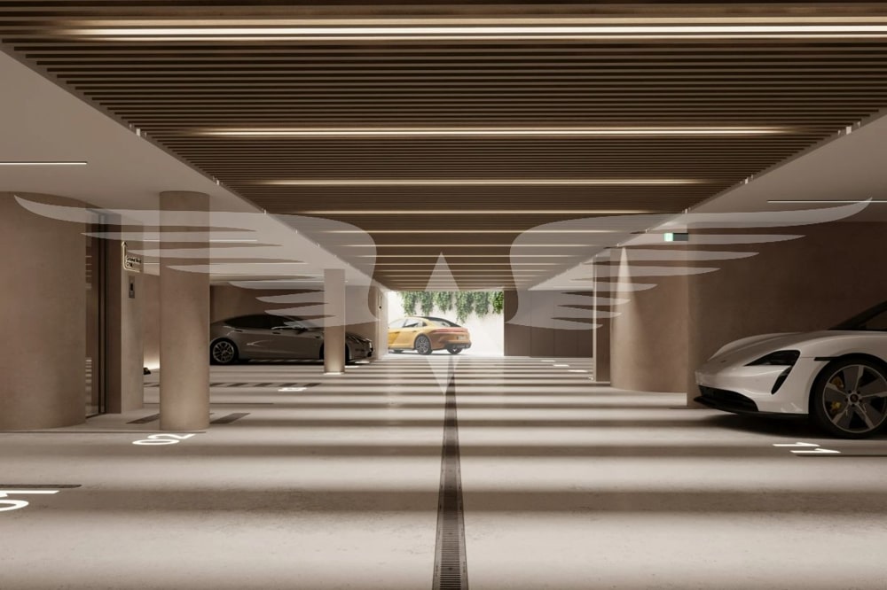 Visualisierte Tiefgarage