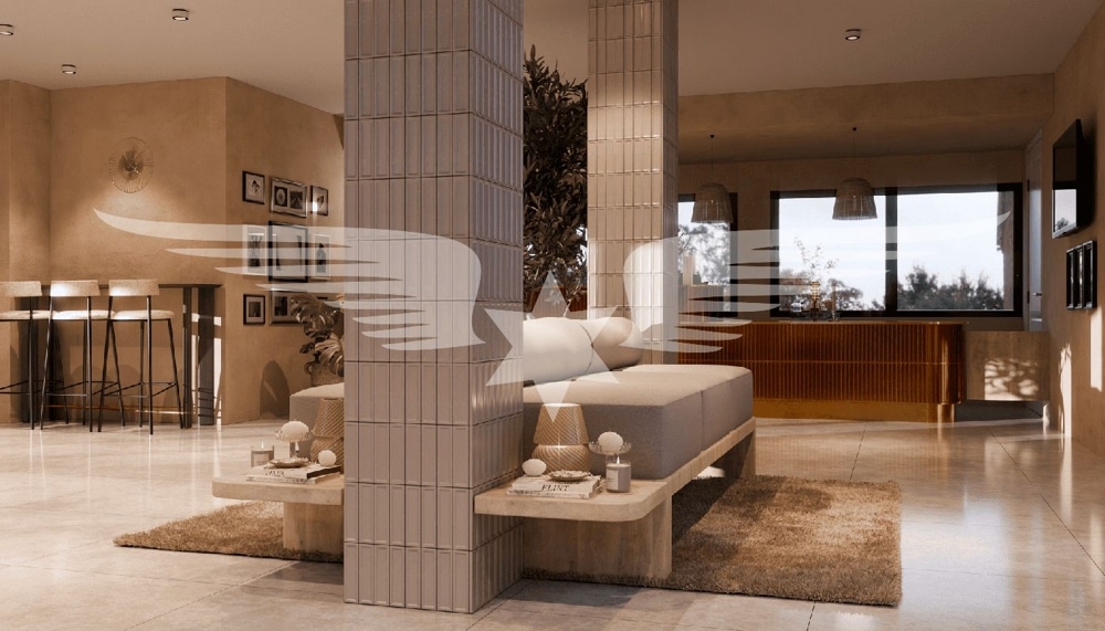 Visualised reception area