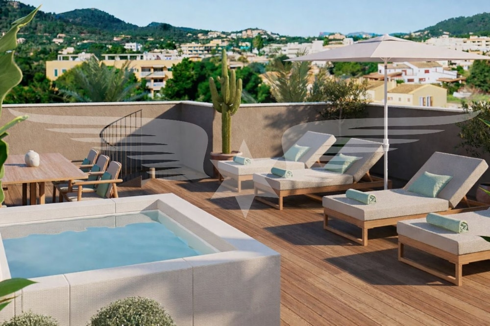 Visualised roof terrace