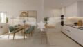 Dining area with open kitchen