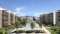 Residential complex with communal pool