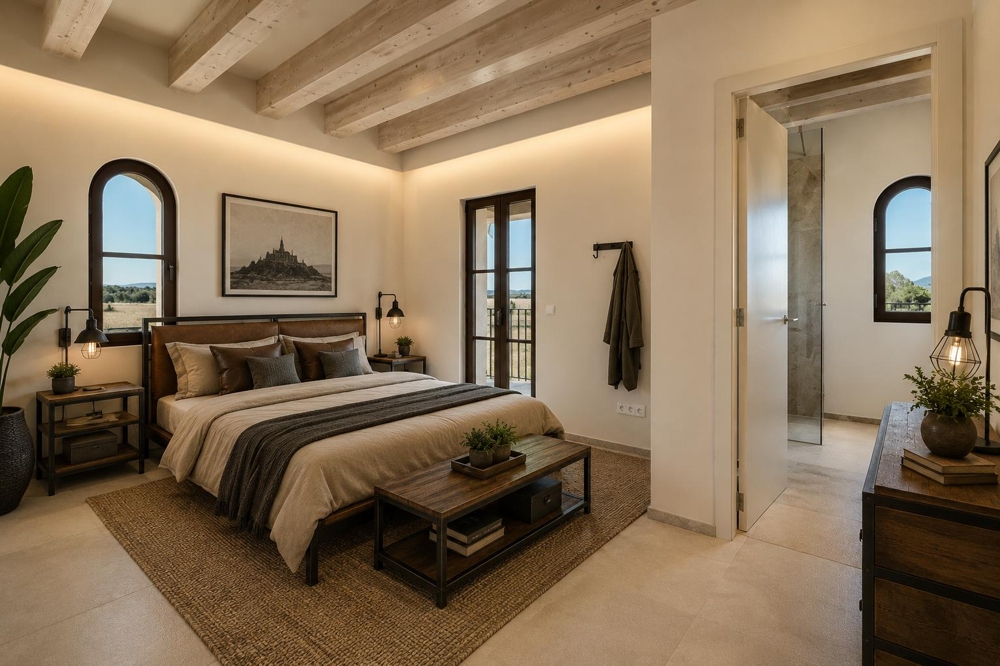 Imagen del dormitorio de la planta superior