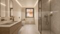 Rendered bathroom