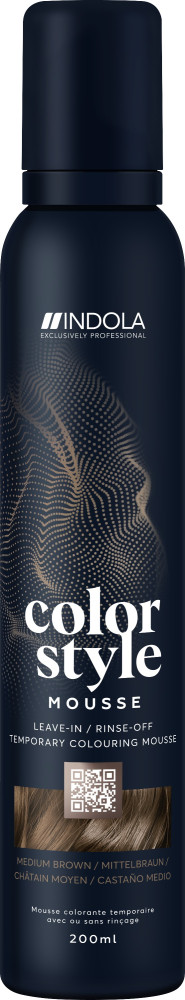 INDOLA Color Style Mousse Medium Brown 200 ml