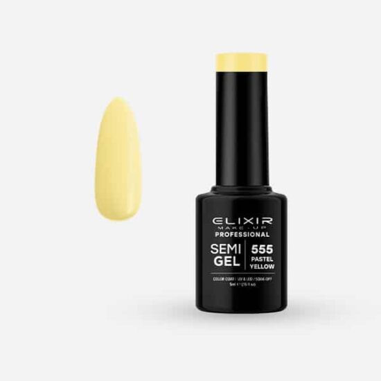 Elixir Semi Gel #555 Pastel Yellow 5 ml