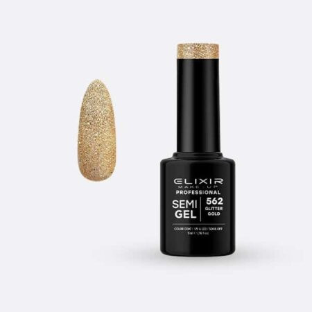 Elixir Semi Gel #562 GLITTER GOLD 5 ml