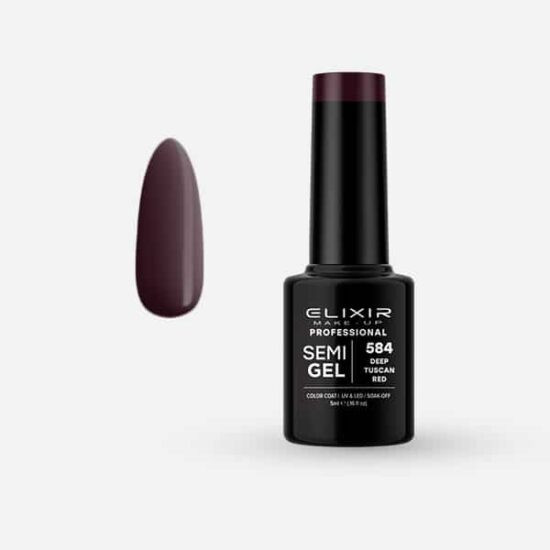 Elixir Semi Gel #584 Deep Tuscan Red 5 ml