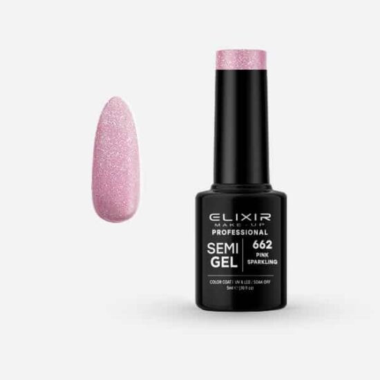 Elixir Semi Gel #662 Pink Sparkling 5 ml