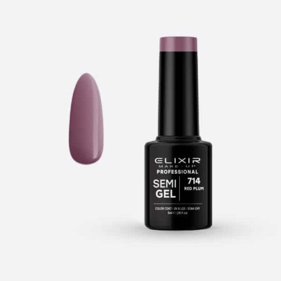 Elixir Semi Gel #714 Red Plum 5 ml