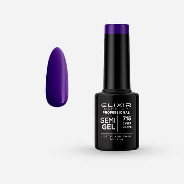 Elixir Semi Gel #715 Cyber Grape 5 ml