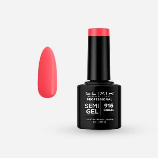 Elixir Semi Gel #915 Coral 8 ml