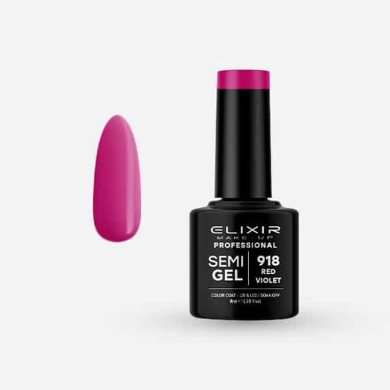 Elixir Semi Gel #918 Red Violet 8 ml