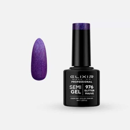 Elixir Semi Gel #976 Glitter Mauve 8 ml