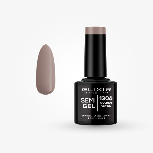 Elixir Semi Gel #1306 Golden brown 8 ml