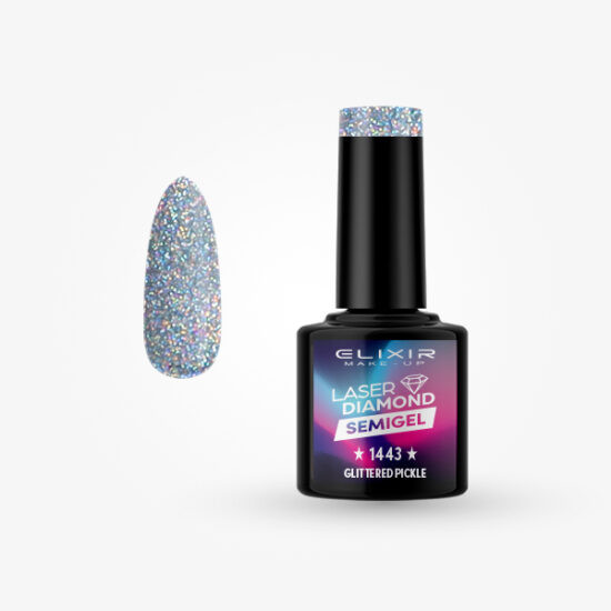 Elixir Semi Gel #1443 Glittered pickle 8 ml