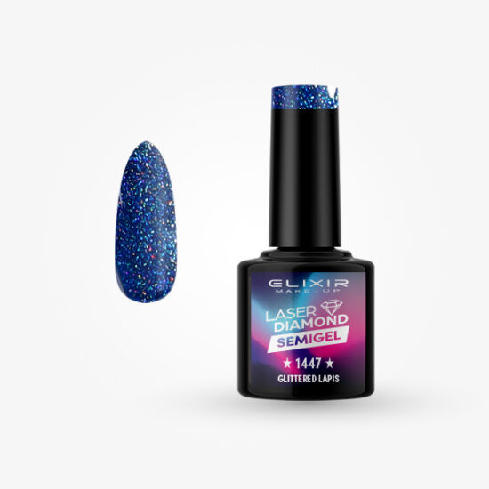 Elixir Semi Gel #1447 Glittered lapis 8 ml