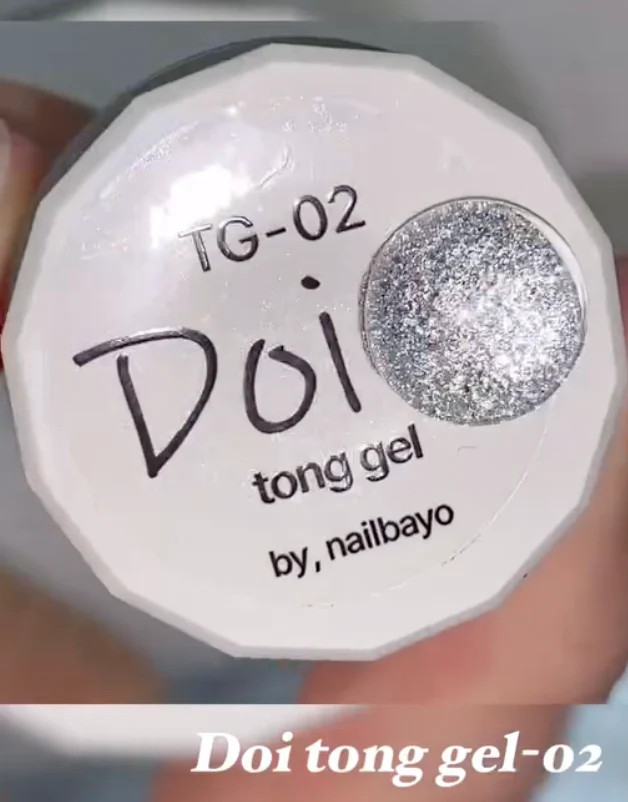 Nailbayo Doi Tong gel Körömdíszítő gél #2 ragyogást fokozó 10 g