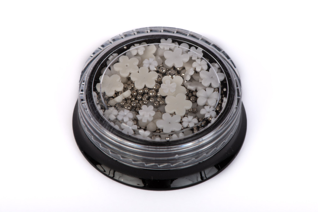 The Nail PRO Körömdísz gyöngy ezüst mix