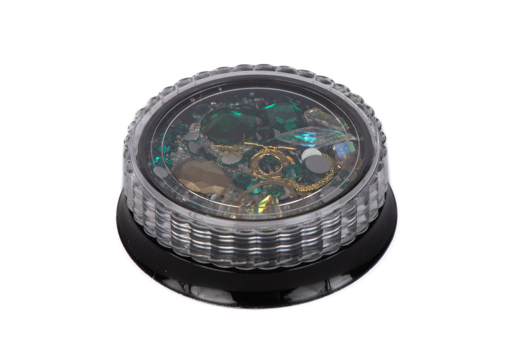 The Nail PRO Körömdísz kövek zöld mix