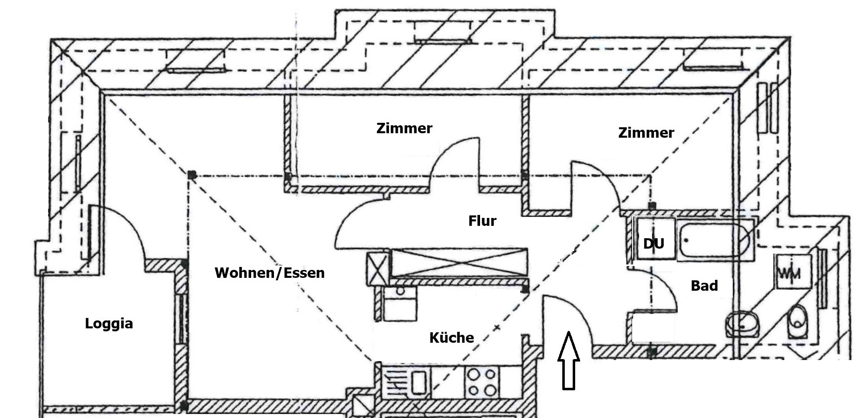 Wohnen in Cotta – gemütliches Dachgeschoss mit Balkon & Einbauküche! - Photo 1