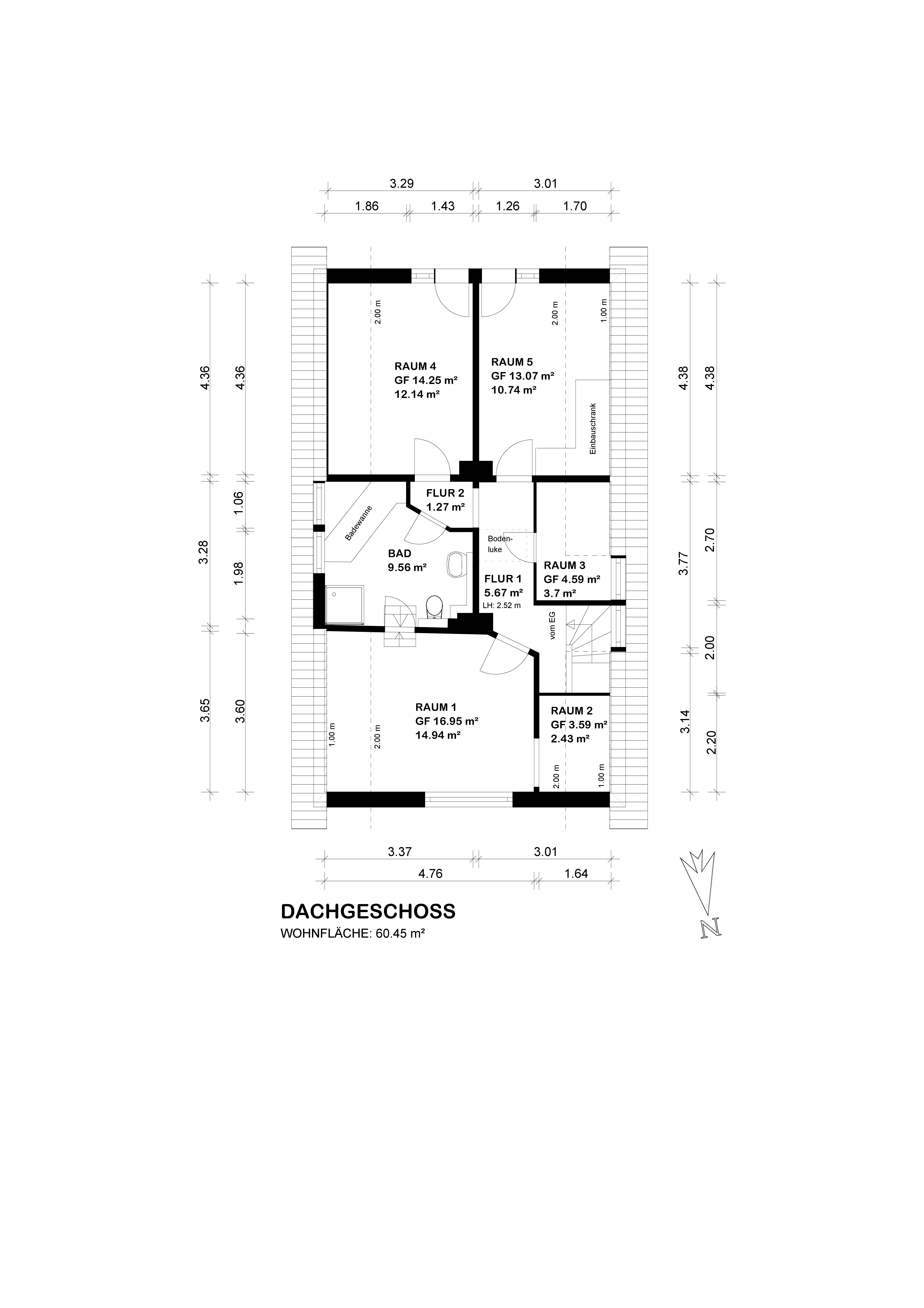 Charmantes Einfamilienhaus mit großem Garten — Grundriss 25-20574-GR-DG