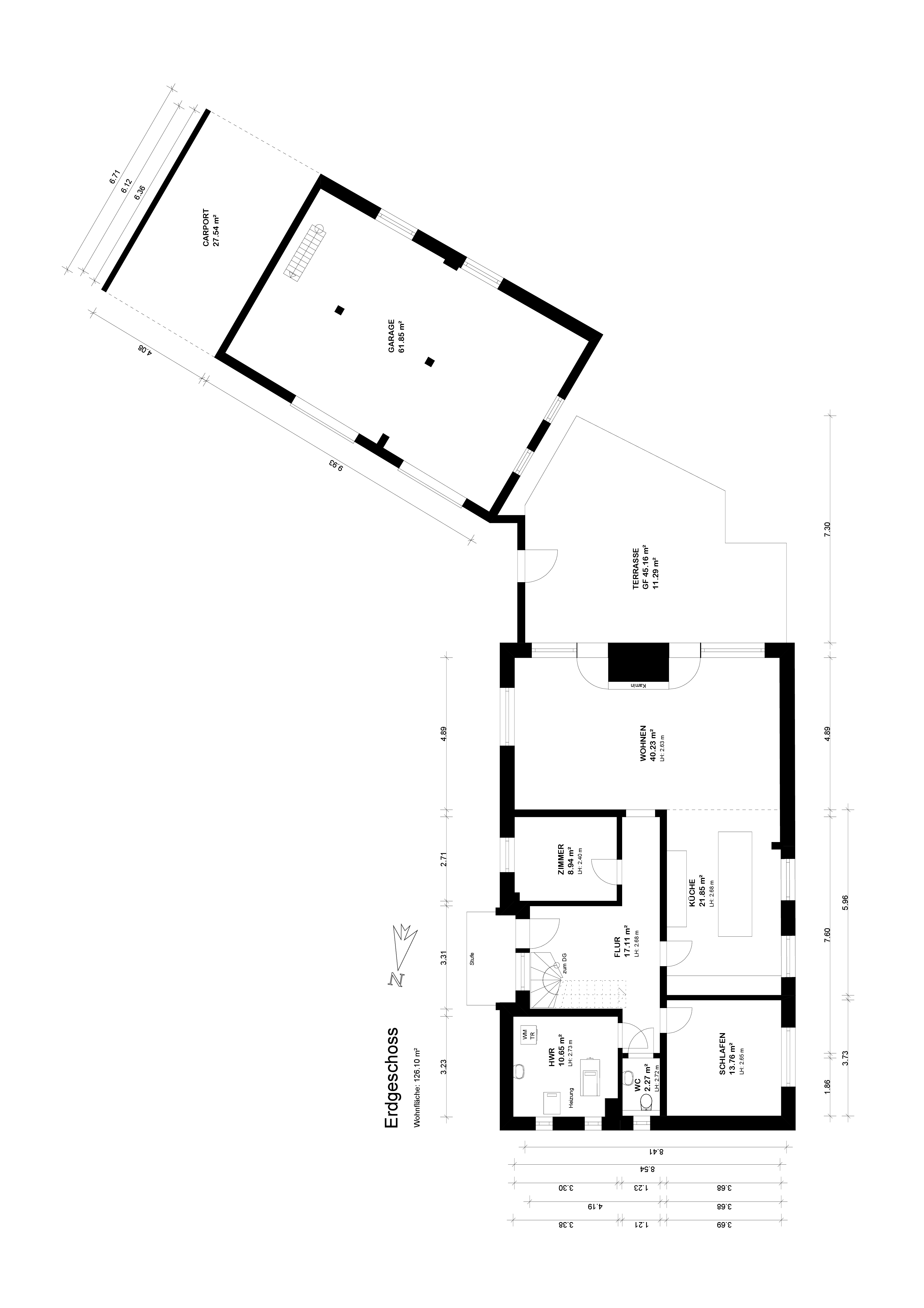 Modernisiertes Einfamilienhaus mit großem Grundstück in Lilienthal — Grundriss 25-20464-GR-EG