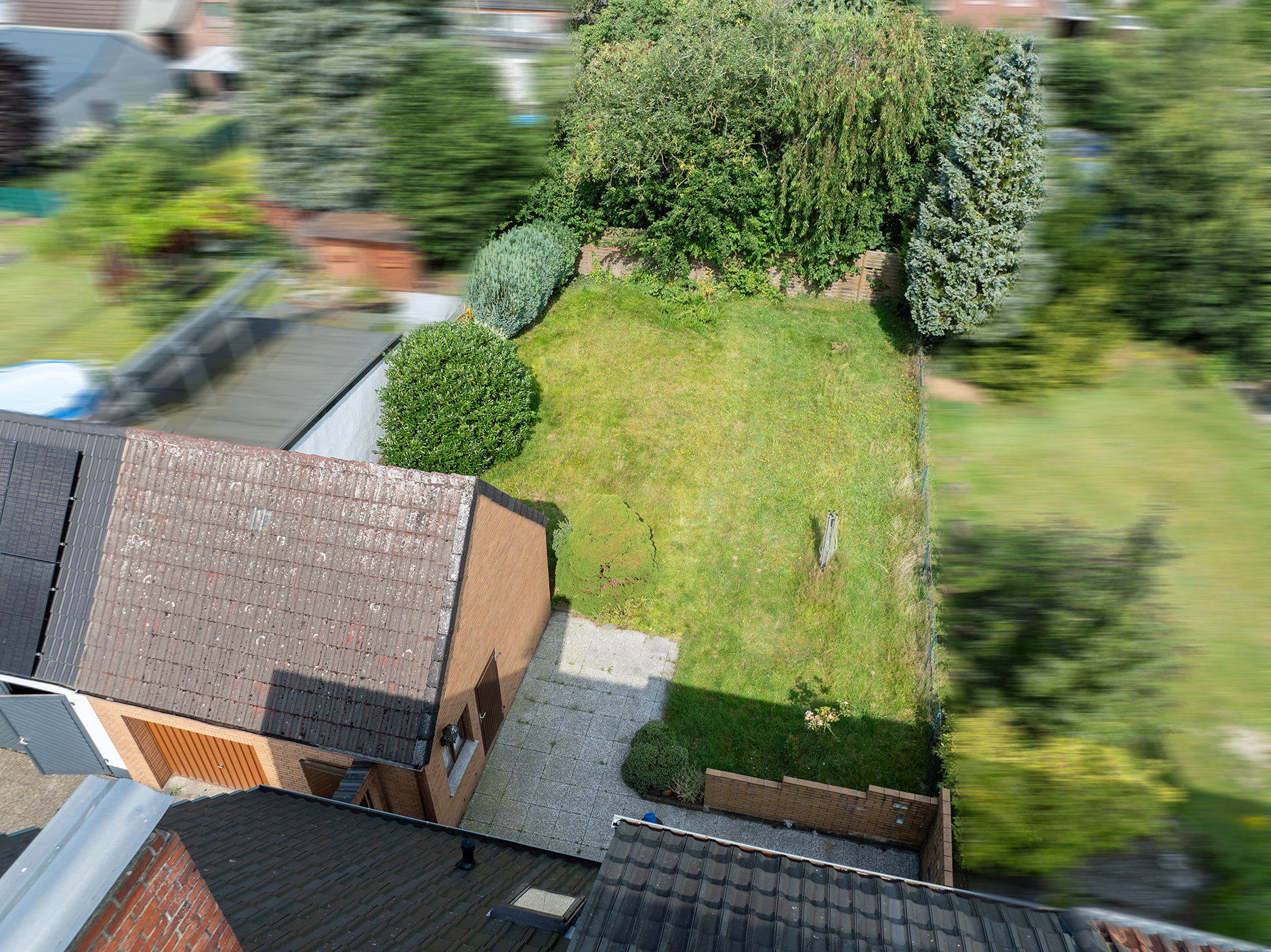 Attraktive Doppelhaushälfte in gefragter Lage in Bremen Farge — Drohnenaufnahme 3