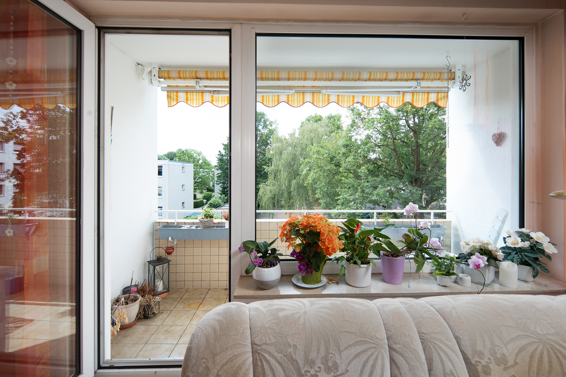 gepflegte 3-Zimmerwohnung mit Südbalkon — Balkon