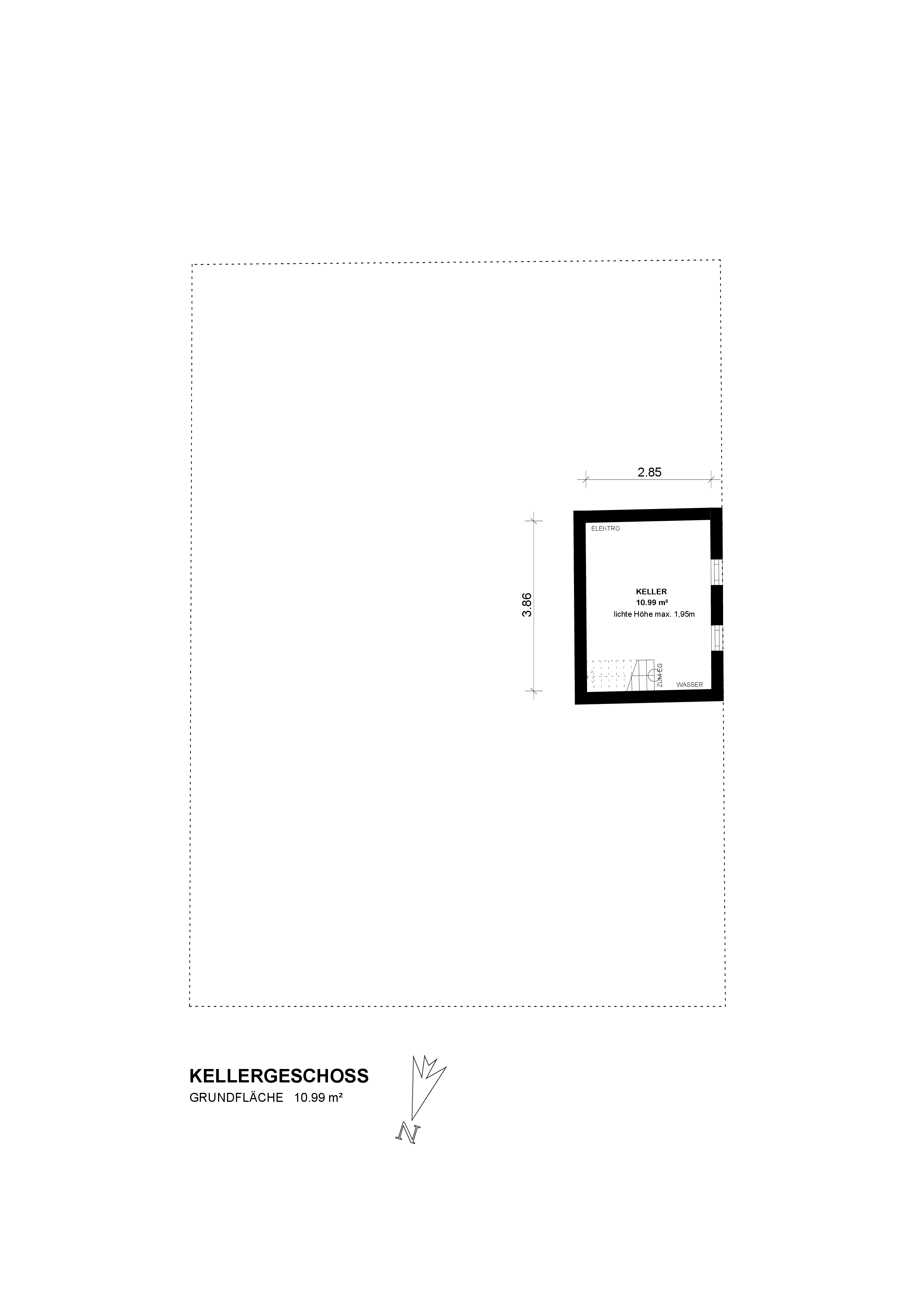 Großzügiges EFH auf 2866 m² Grundstück und direkter Wasserlage an der Ollen — Grundriss KG