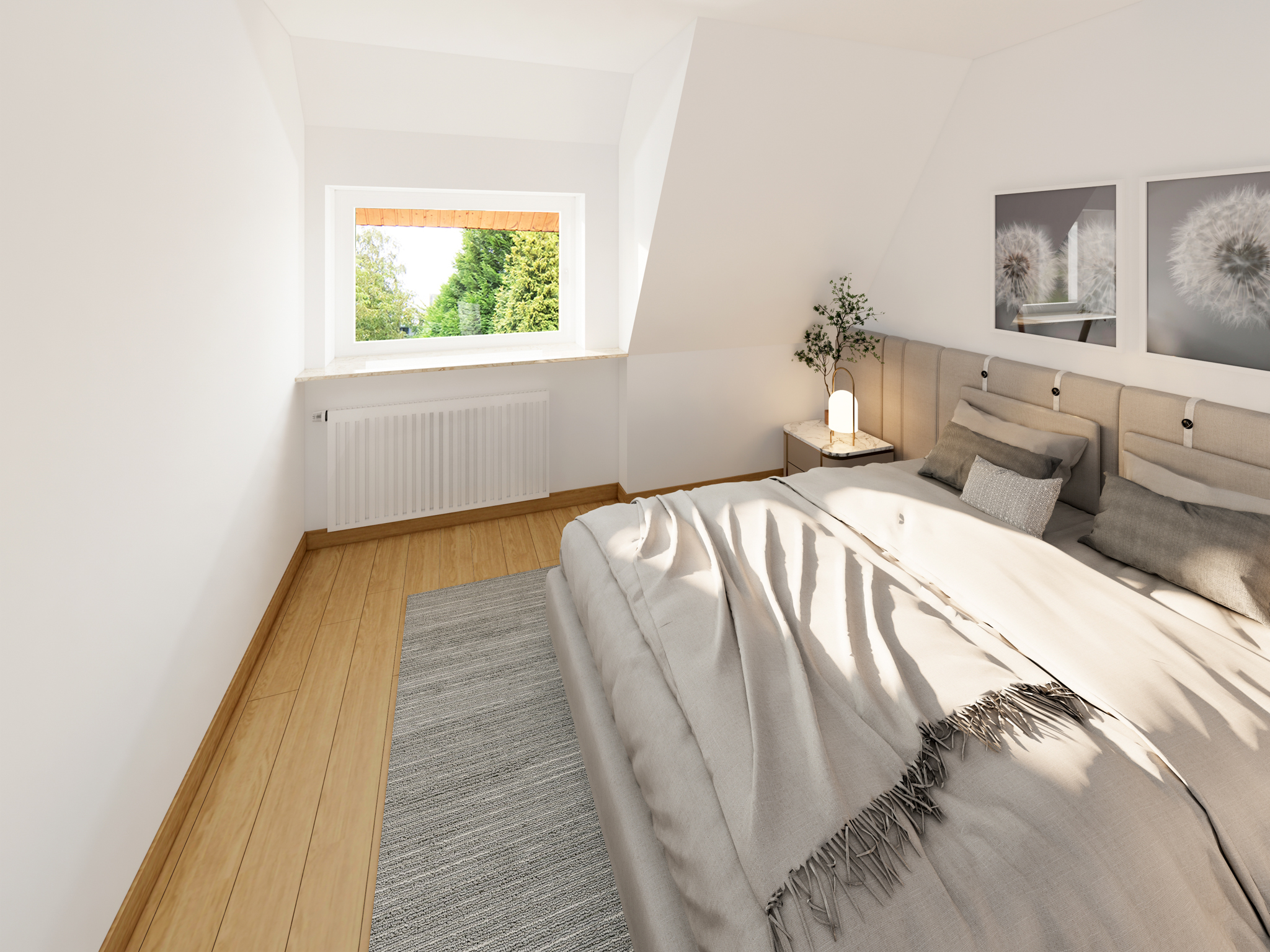 Doppelhaushälfte in gefragter Lage — Schlafzimmer 2 OG Visualisierung