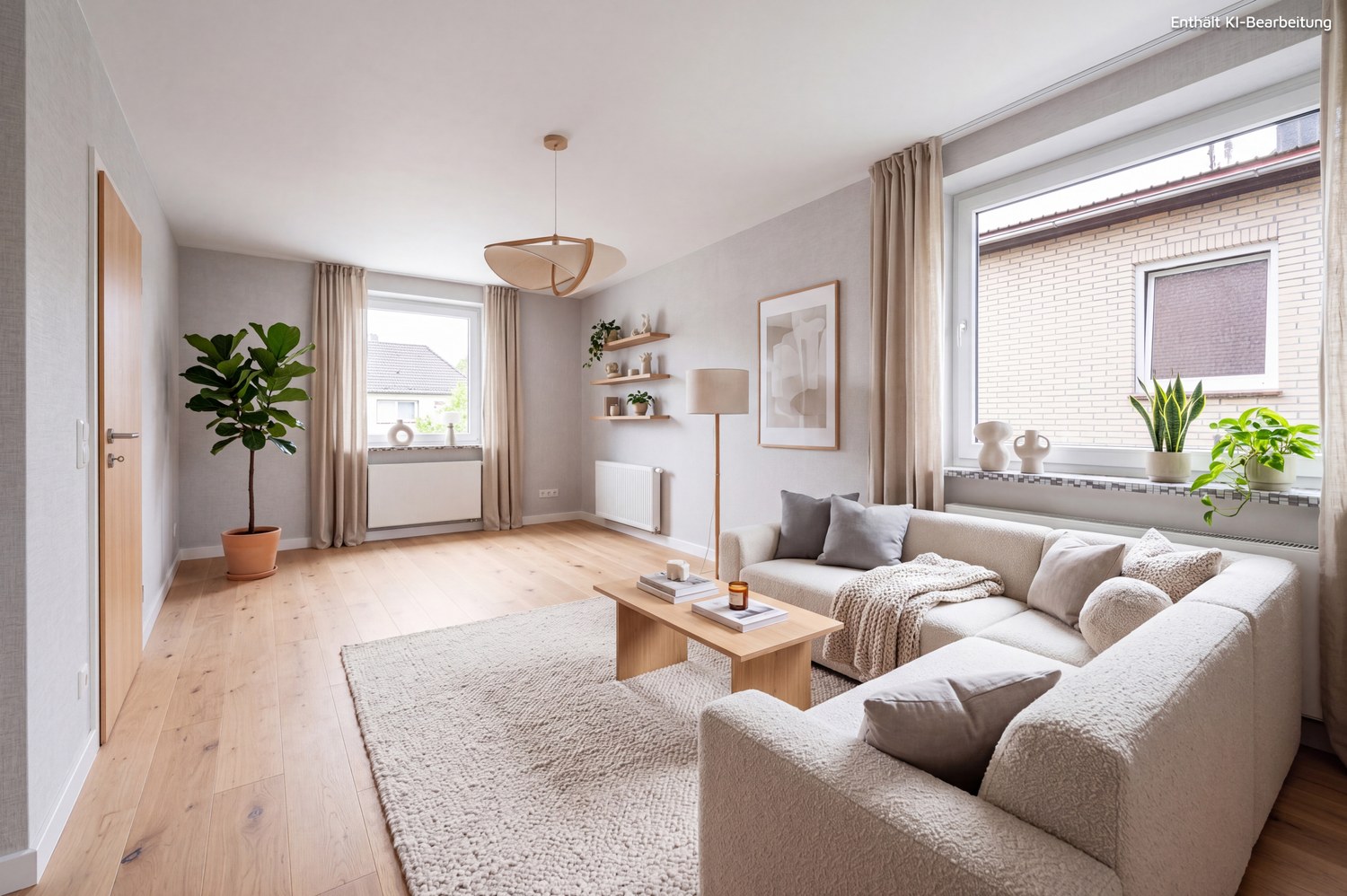Einfamilienhaus auf einem 943 m² großen Grundstück — Innenaufnahme  Virtuelles Staging