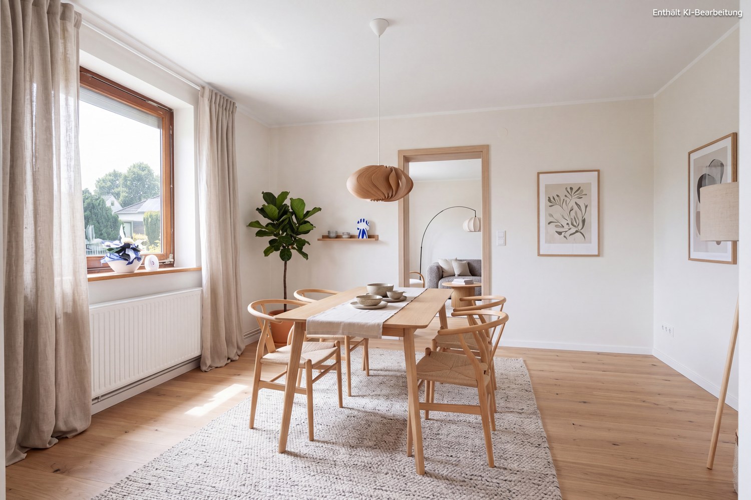 Einfamilienhaus auf einem 943 m² großen Grundstück — Innenaufnahme Virtuelles Staging