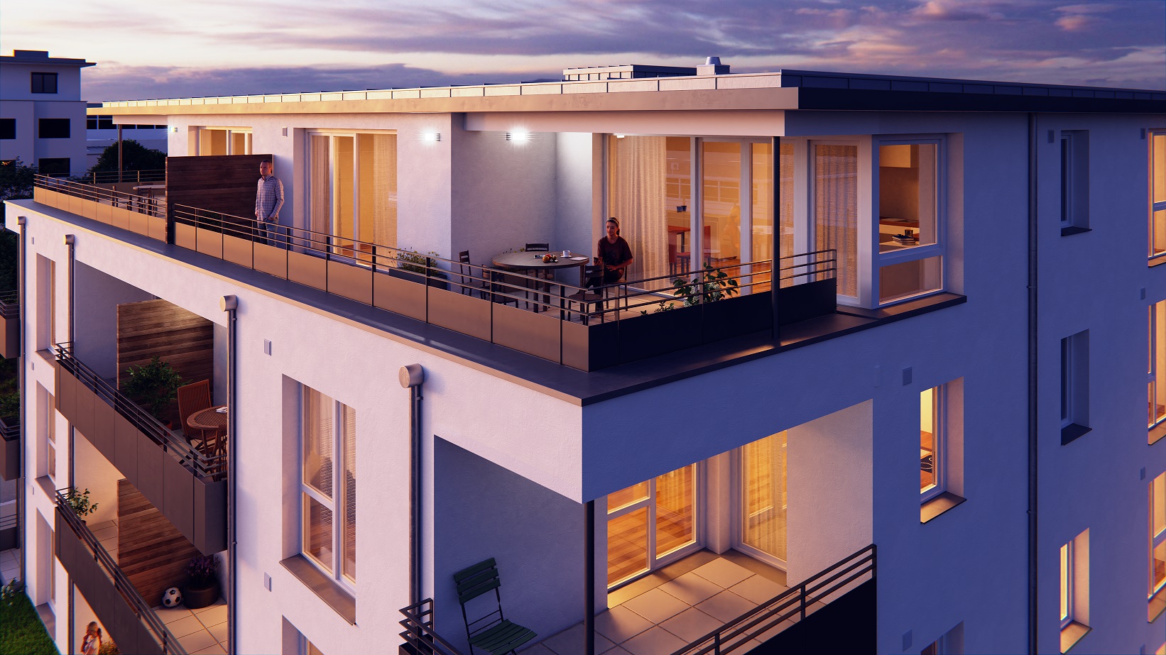 Penthouse – Exklusiv & Modern Wohnen – Gerbrunn – Neubau Kfw55 - Foto 2