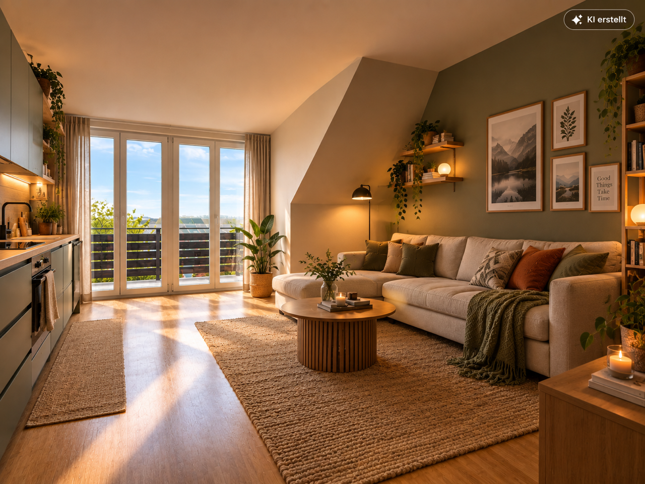 Attraktive 2,5 Zimmer Dach- Wohnung in traumhafter Lage - Foto 1