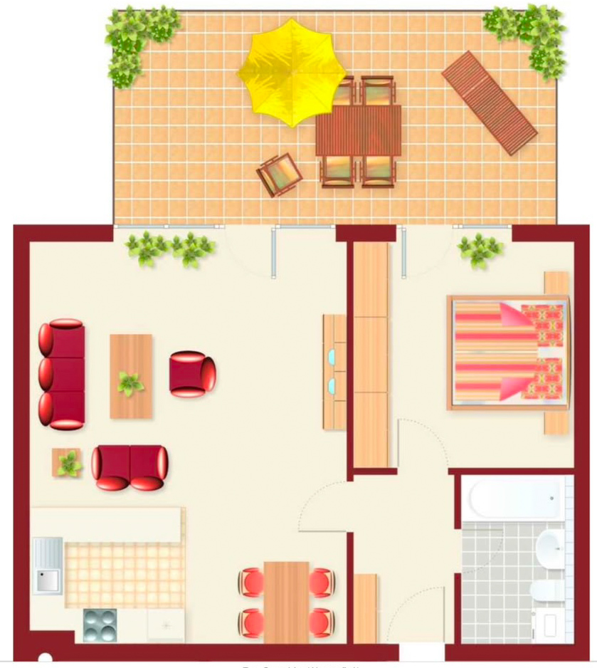 Modern + großzügig! 2-Zi.-Terrassenwohnung mit Einbauküche in Düsseldorf-Lohausen! - Foto 1