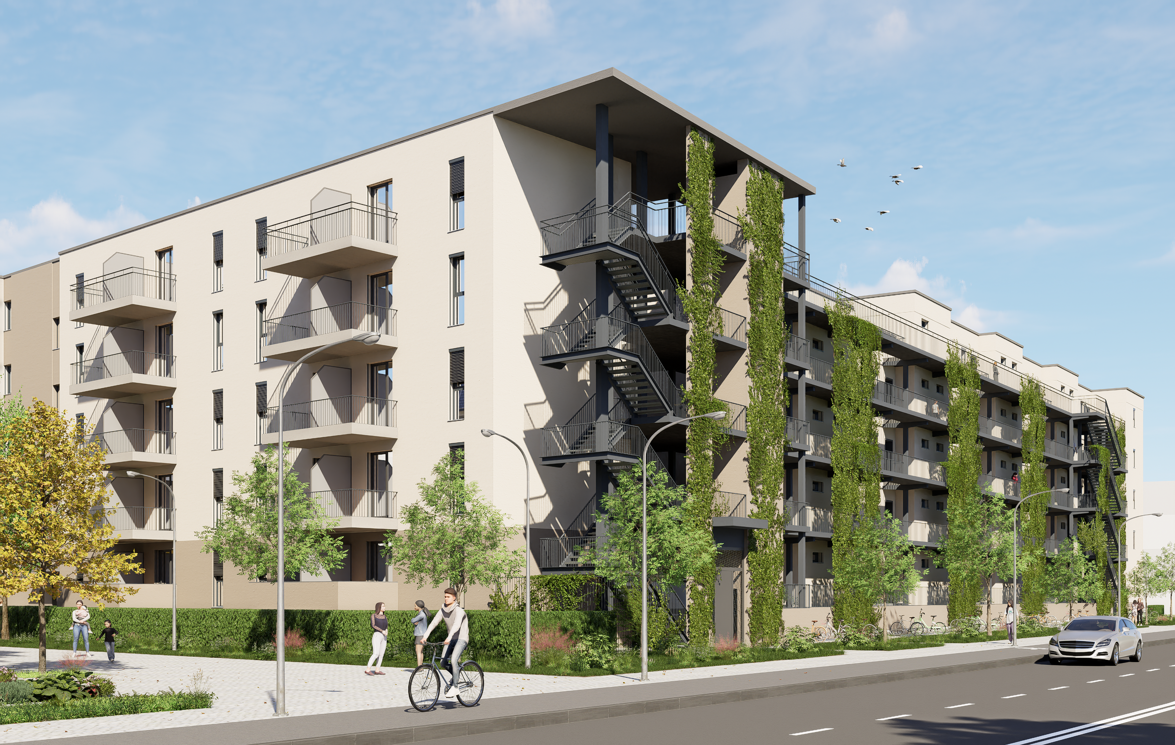 Albrecht Living Apartments: Hochwertige Neubauwohnungen im grünen Quartier in Leipzig