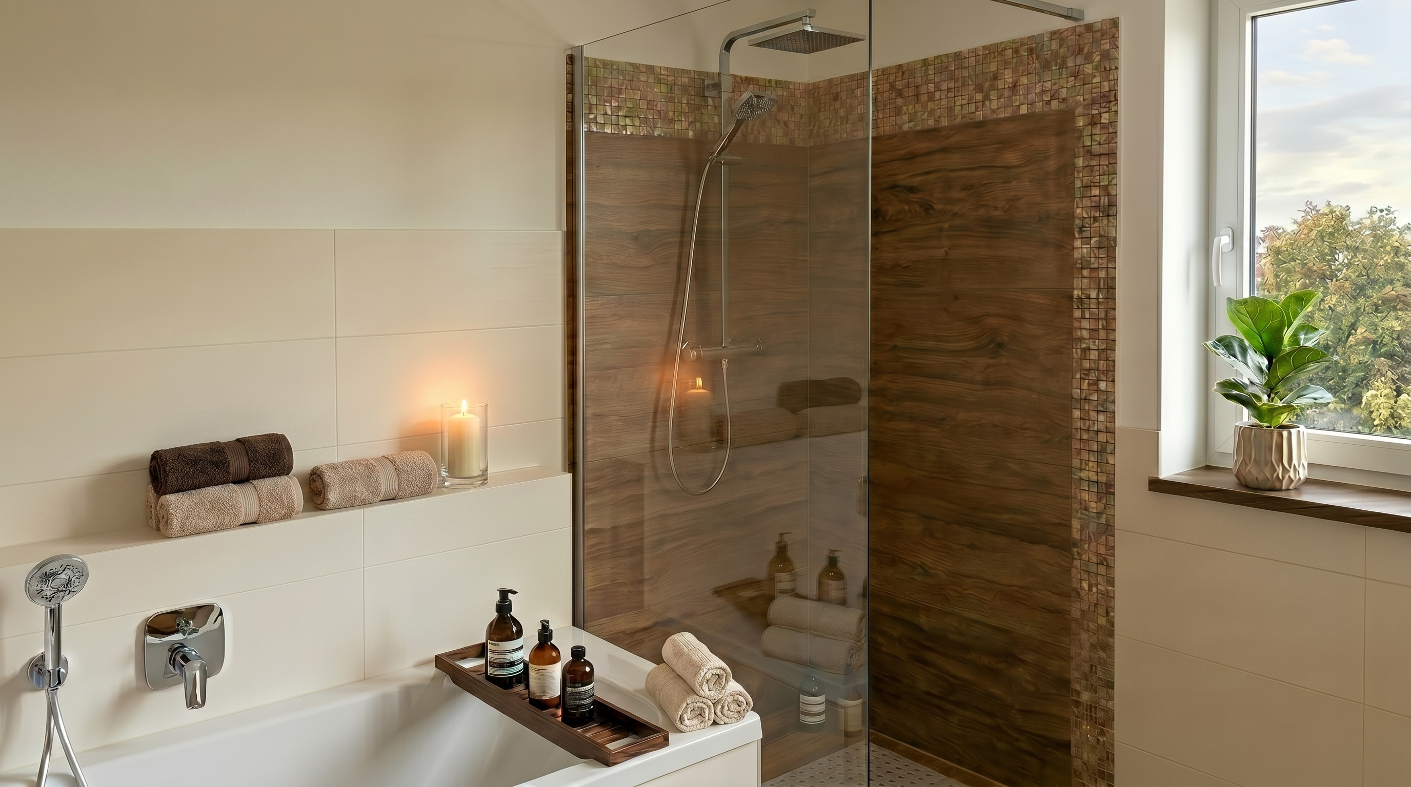 10 Helles Badezimmer - KI Einrichtungsbeispiel