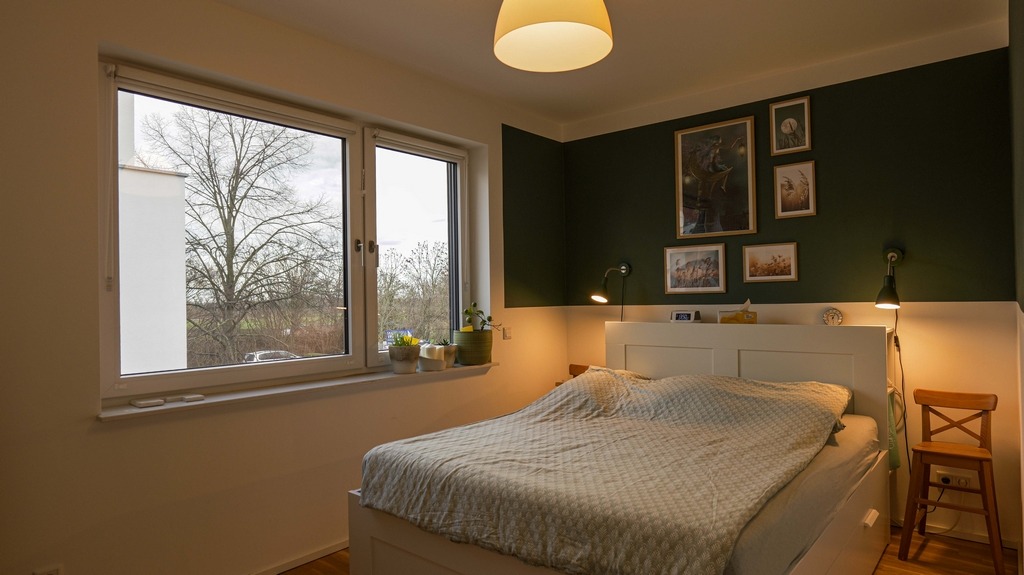 Gemütliches Schlafzimmer mit Nordausrichtung