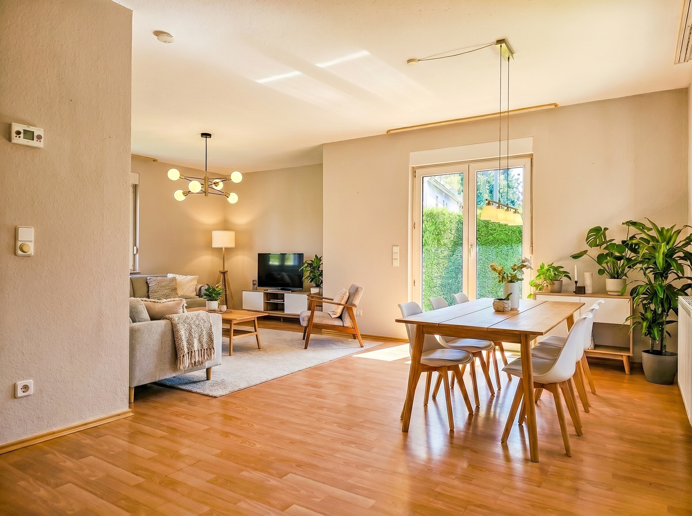 Großes Wohn- Esszimmer - AI Einrichtungsbeispiel
