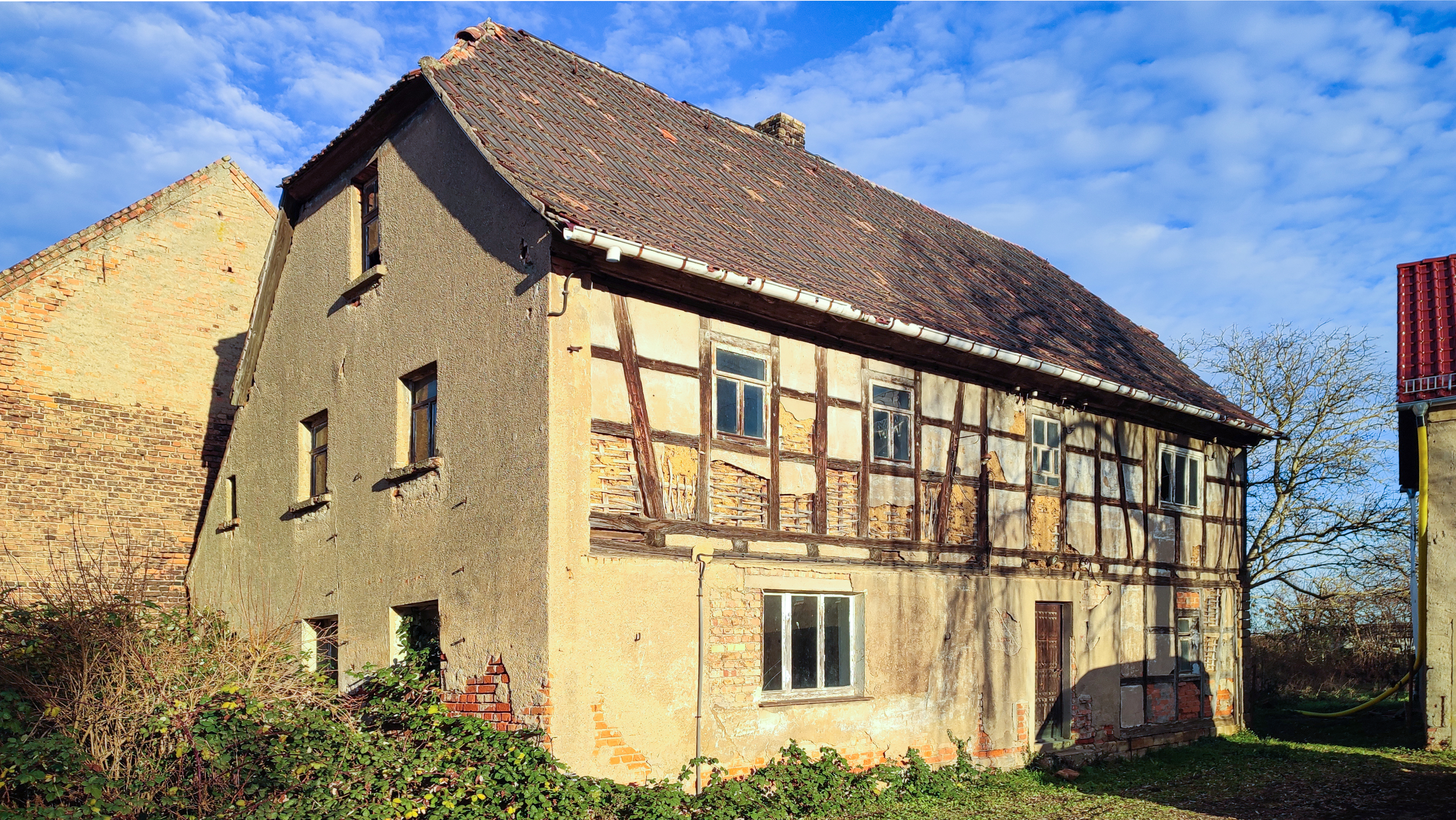 Teil eines historischen Hofes