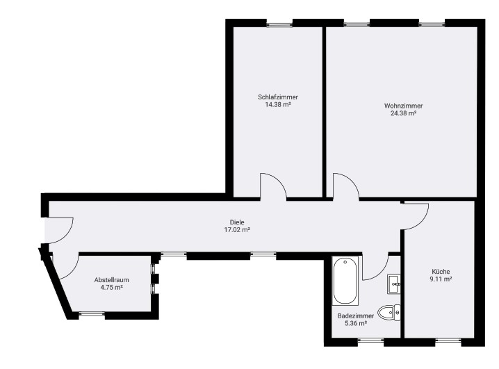 Hilbersdorf * Frisch Renoviert * 2 Zimmer mit Tageslichtbad * Frei - Photo 2