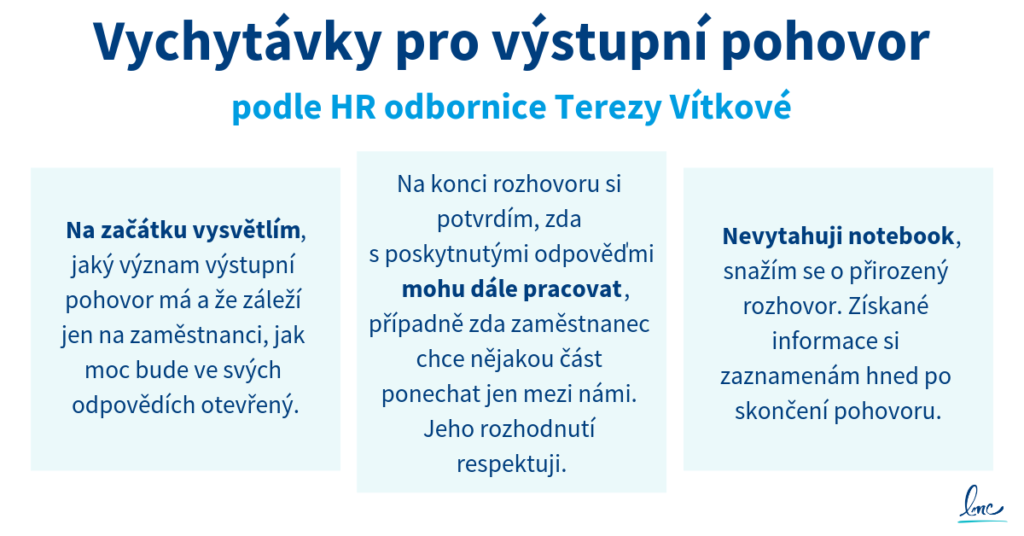 Výstupní pohovor otázky Výstupní pohovor otázky