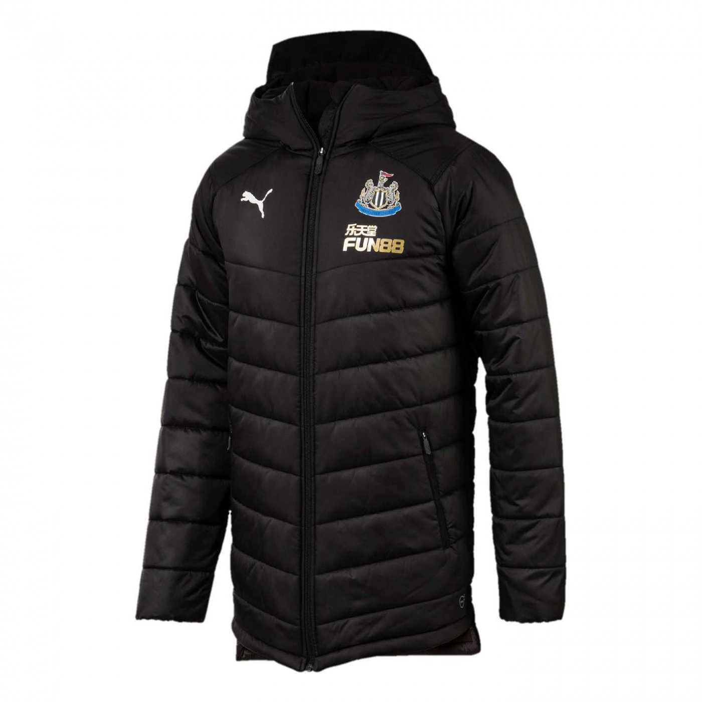 puma nufc bench jacket mens