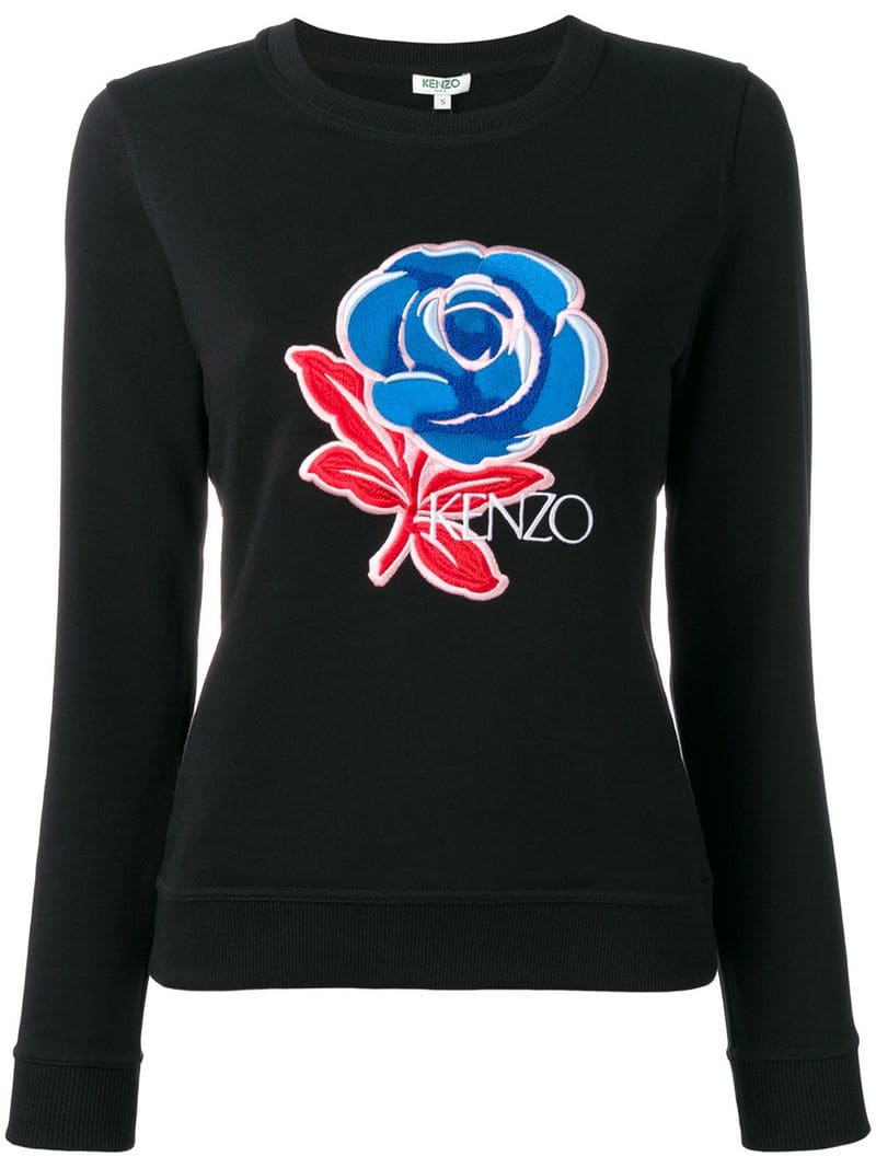 kenzo rose sweatshirt