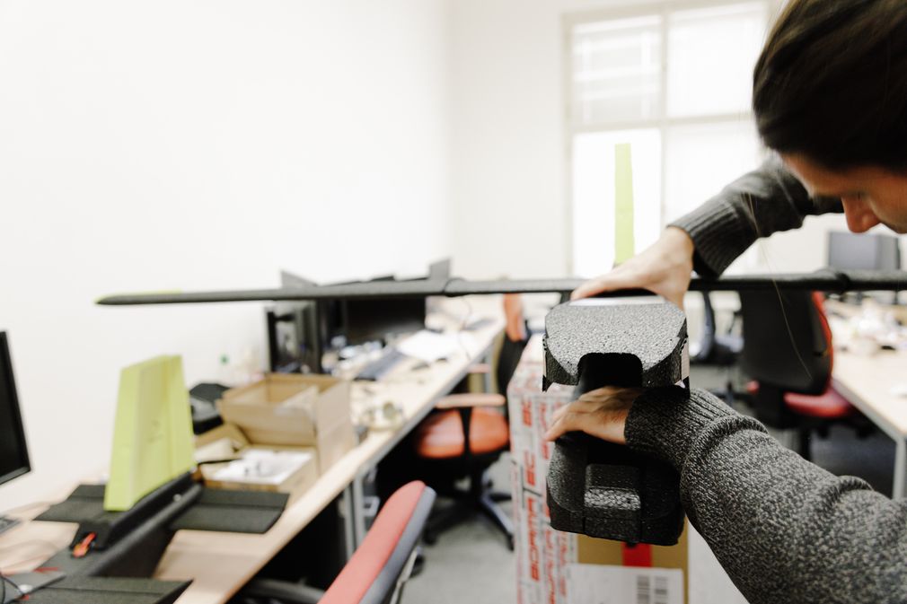 Robotics researchers work with drones, walking robots or UAVs.