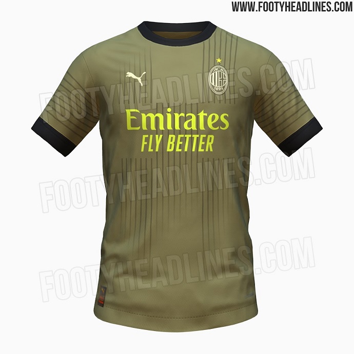 Milan, le anticipazioni sulla terza maglia 2022/2023: verde-nero con lo  sponsor giallo, le FOTO | Primapagina | Calciomercato.com