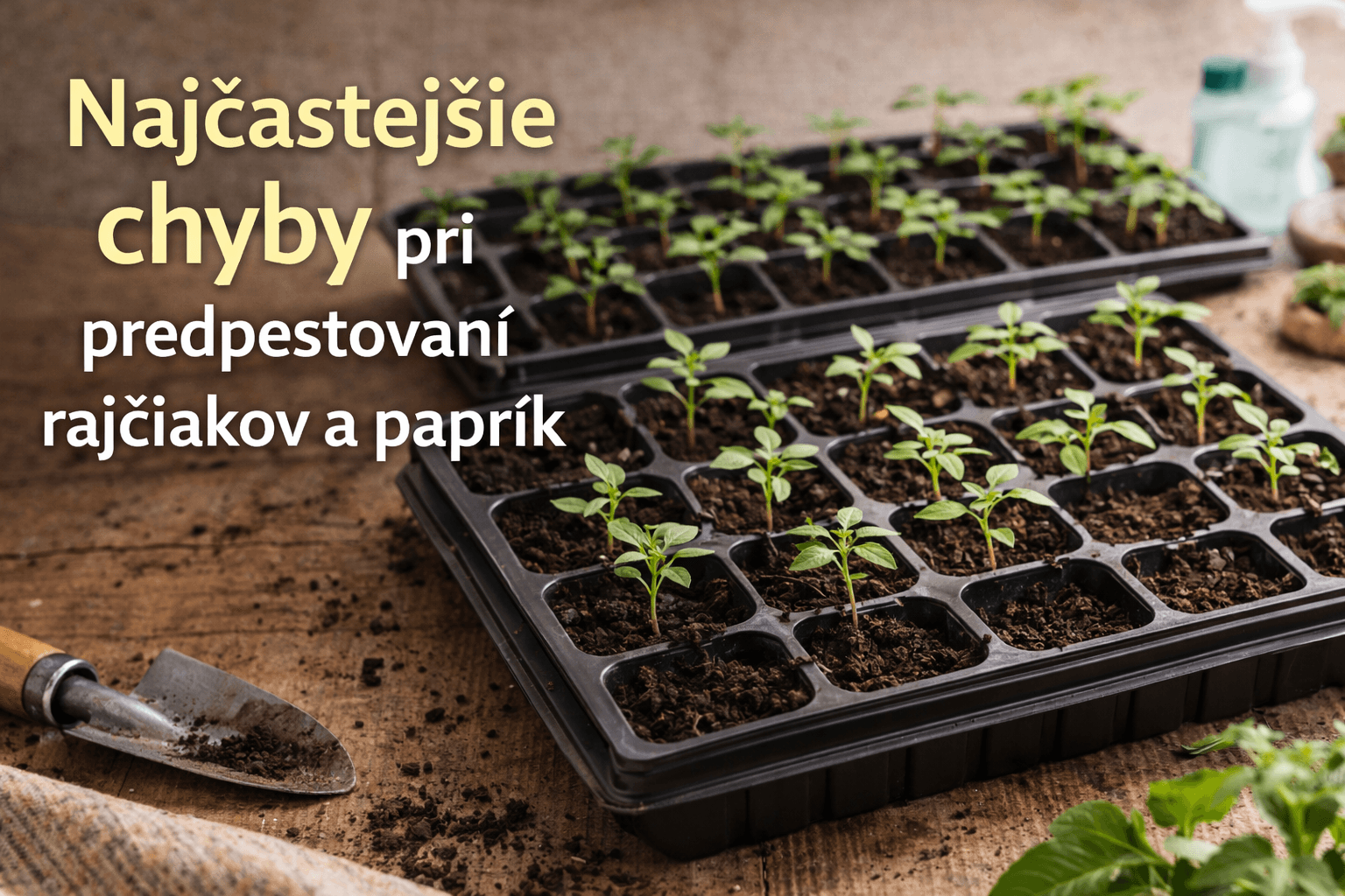 10 najčastejších chýb pri predpestovaní paradajok a paprík 🍅🌶️