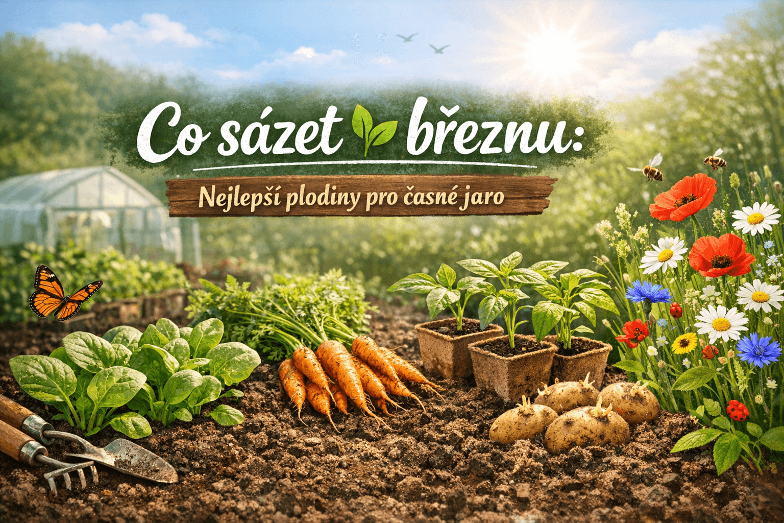 🌱 Co sázet v březnu: nejlepší plodiny pro časné jaro