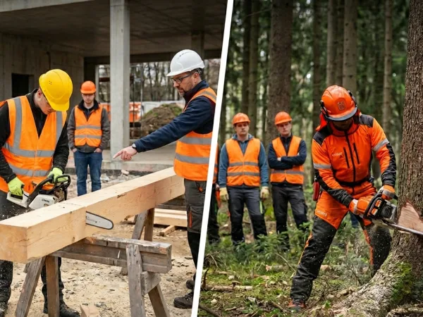 Wiederholungsschulung - Bedienung einer handgeführten Motorsäge (andere Tätigkeit + Holzernte)