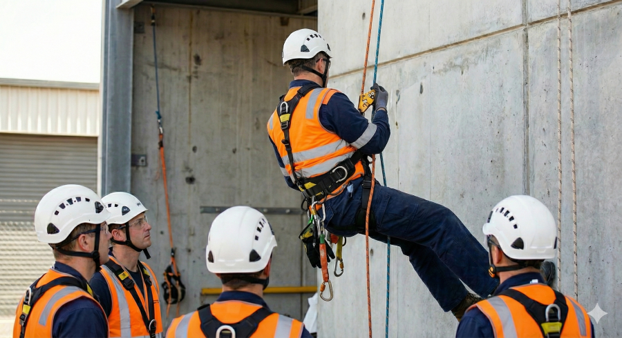 Basic training - work at height using rope access techniques
